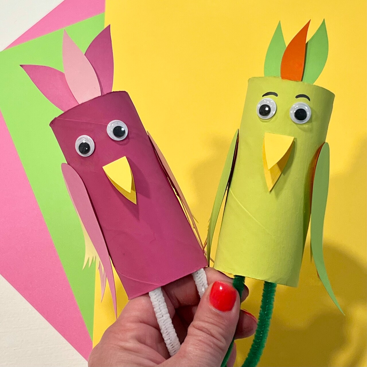 Kids Club: Paper Roll Parrots